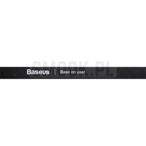 BASEUS taśma rzepowa organizer do kabli ACMGT-E01 1 m czarna BASEUS taśma rzepowa organizer do kabli ACMGT-E01 1 m czarna