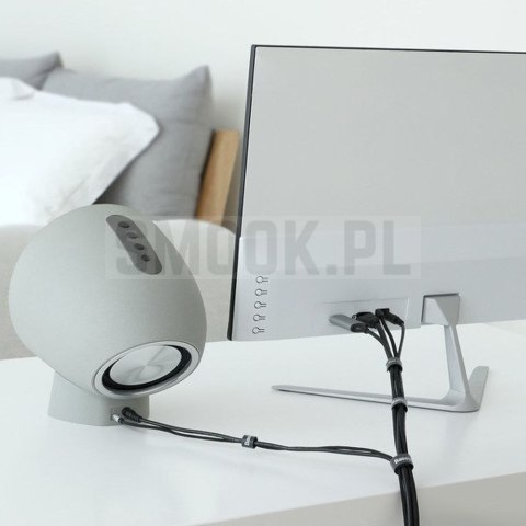 BASEUS taśma rzepowa organizer do kabli ACMGT-E01 1 m czarna BASEUS taśma rzepowa organizer do kabli ACMGT-E01 1 m czarna