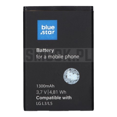 BLUE STAR PREMIUM bateria do LG L3 / L5 / P970 Optimus Black / P690 Optimus Net 1300 mAh