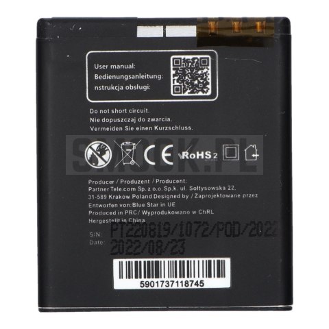 BLUE STAR PREMIUM bateria do NOKIA N95 / N93i / E65 1100 mAh