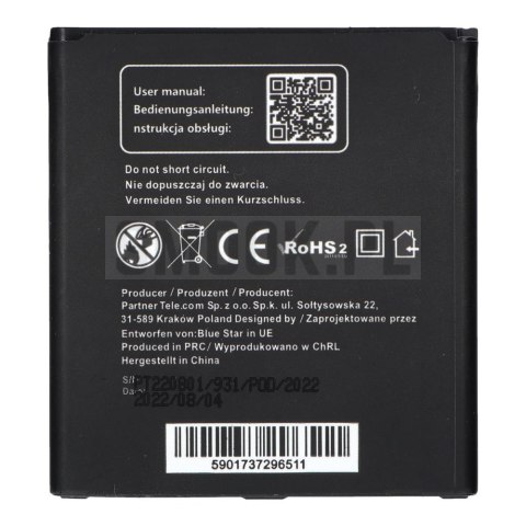 BLUE STAR PREMIUM bateria do SAMSUNG Grand Prime G530 / J3 2016 / J5 2800 mAh