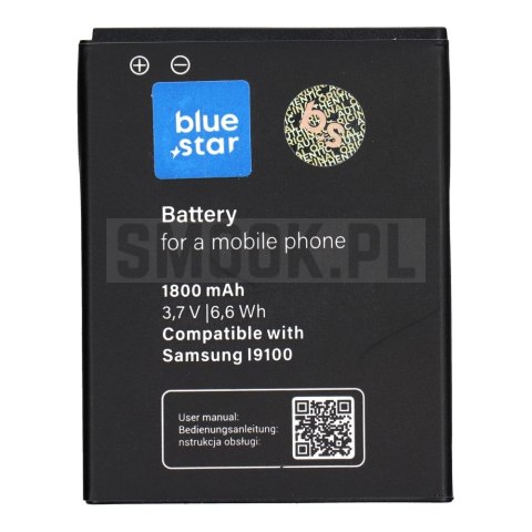 BLUE STAR PREMIUM bateria do SAMSUNG S2 I9100 1800 mAh