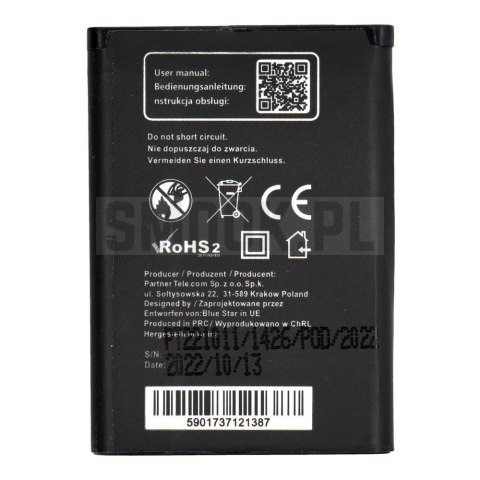 BLUE STAR PREMIUM bateria do SONY ERICSSON K750i / W800 / W550i / Z300 1000 mAh