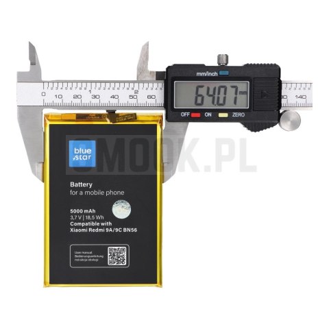 BLUE STAR bateria do XIAOMI REDMI 9A / 9C / POCO M2 Pro (BN56) 5000 mAh