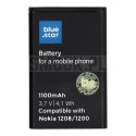 BLUE STAR bateria do NOKIA 1208 / 1200 / C1 / 1616 / 1800 1100 mAh