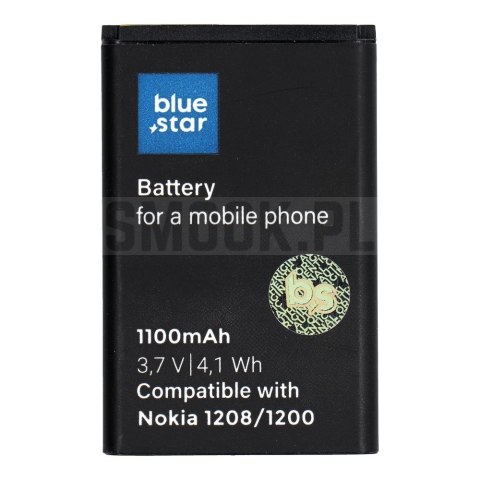BLUE STAR bateria do NOKIA 1208 / 1200 / C1 / 1616 / 1800 1100 mAh