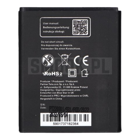 BLUE STAR bateria do SAMSUNG S5330 Wave 533 / Wave 723 / S7230 / Galaxy Mini S5570 1000 mAh