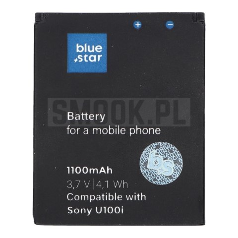 BLUE STAR bateria do SONY ERICSSON U100 Yari / J10 / J10i2 ELM / Hazel 1100 mAh