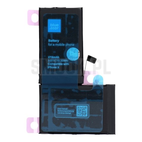 BLUE STAR HQ bateria do IPHONE X 2716 mAh