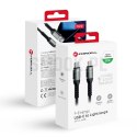 FORCELL F-ENERGY C259 kabel Typ C do Lightning PD 3A 27W Cafule 1,2 m czarny