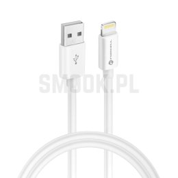 FORCELL F-ENERGY C703 kabel USB A do Lightning MFi 2,4A 12W 1 m biały