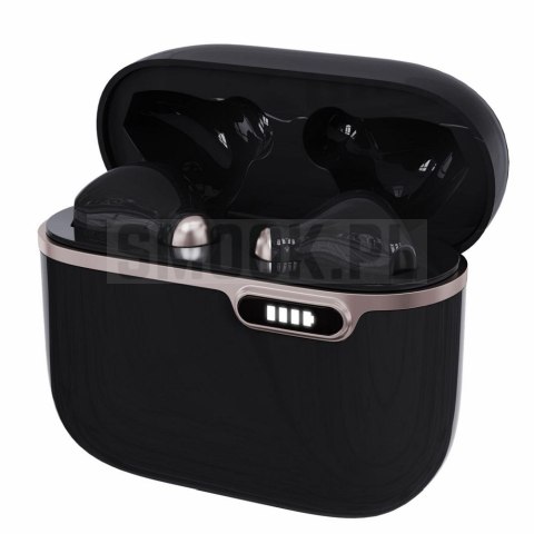 ART słuchawki bezprzewodowe bluetooth TWS + stacja dokująca ze złączem Typ C AP-TW-B4B czarne ART słuchawki bezprzewodowe bluetooth TWS + stacja dokująca ze złączem Typ C AP-TW-B4B czarne