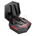 ART słuchawki bezprzewodowe bluetooth gamingowe TWS + stacja dokująca ze złączem Typ C AP-TW-G10 czarne