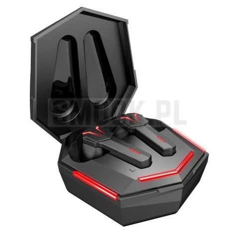 ART słuchawki bezprzewodowe bluetooth gamingowe TWS + stacja dokująca ze złączem Typ C AP-TW-G10 czarne ART słuchawki bezprzewodowe bluetooth gamingowe TWS + stacja dokująca ze złączem Typ C AP-TW-G10 czarne
