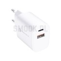 FORCELL F-ENERGY TFK-TC-35WPD ładowarka sieciowa Typ C + USB A PD QC4.0 3A 35W biała