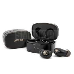 GUESS słuchawki bluetooth TWS + stacja dokująca GUTWSJL4GBK czarne