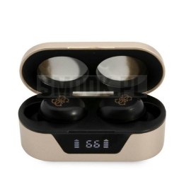GUESS słuchawki bluetooth TWS + stacja dokująca GUTWST31ED złote