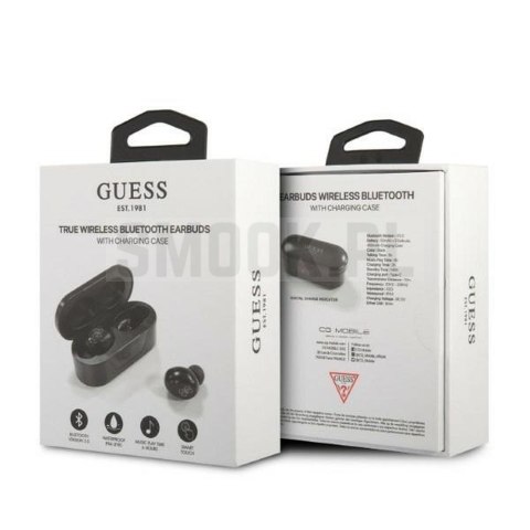 GUESS słuchawki bluetooth TWS + stacja dokująca GUTWST31EK czarne GUESS słuchawki bluetooth TWS + stacja dokująca GUTWST31EK czarne