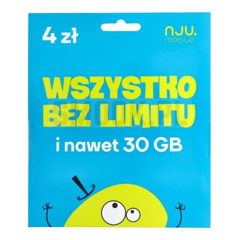 Karta Startowa NJU MOBILE 4 Karta Startowa NJU MOBILE 4