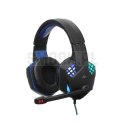 ART słuchawki przewodowe nagłowne gamingowe Jack 3,5 mm / USB A z mikrofonem G11 czarne