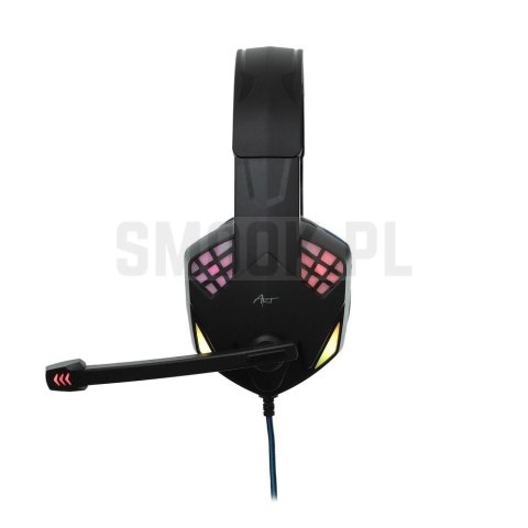 ART słuchawki przewodowe nagłowne gamingowe Jack 3,5 mm / USB A z mikrofonem G11 czarne ART słuchawki przewodowe nagłowne gamingowe Jack 3,5 mm / USB A z mikrofonem G11 czarne
