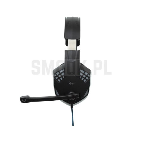 ART słuchawki przewodowe nagłowne gamingowe Jack 3,5 mm / USB A z mikrofonem G11 czarne ART słuchawki przewodowe nagłowne gamingowe Jack 3,5 mm / USB A z mikrofonem G11 czarne