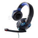 ART słuchawki przewodowe nagłowne gamingowe Jack 3,5 mm / USB A z mikrofonem G11 czarne