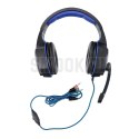 ART słuchawki przewodowe nagłowne gamingowe Jack 3,5 mm / USB A z mikrofonem G11 czarne