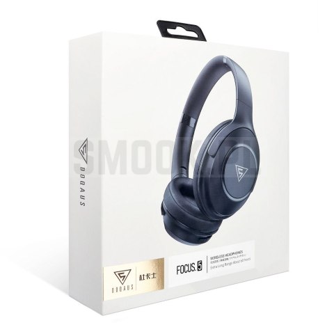 DOQAUS słuchawki bezprzewodowe bluetooth nagłowne FOCUS 5 czarne DOQAUS słuchawki bezprzewodowe bluetooth nagłowne FOCUS 5 czarne