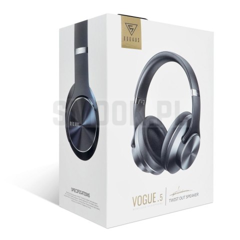 DOQAUS słuchawki bezprzewodowe bluetooth nagłowne VOGUE 5 2w1 czarne DOQAUS słuchawki bezprzewodowe bluetooth nagłowne VOGUE 5 2w1 czarne
