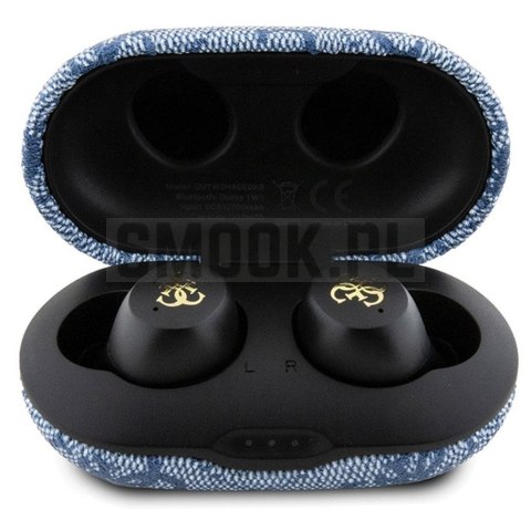 GUESS słuchawki bluetooth TWS ENC GUTWSP4EGB (4G Metal) niebieskie GUESS słuchawki bluetooth TWS ENC GUTWSP4EGB (4G Metal) niebieskie