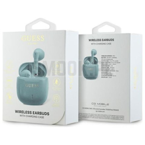 GUESS słuchawki bluetooth TWS GUTWSJ14ESGQ turkosowe GUESS słuchawki bluetooth TWS GUTWSJ14ESGQ turkosowe