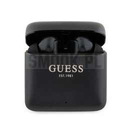 GUESS słuchawki bluetooth TWS GUTWSSU20ALEGK (Printed Logo) czarne