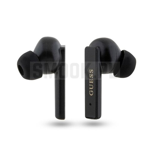GUESS słuchawki bluetooth TWS GUTWSSU20ALEGK (Printed Logo) czarne GUESS słuchawki bluetooth TWS GUTWSSU20ALEGK (Printed Logo) czarne