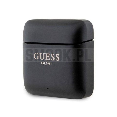 GUESS słuchawki bluetooth TWS GUTWSSU20ALEGK (Printed Logo) czarne GUESS słuchawki bluetooth TWS GUTWSSU20ALEGK (Printed Logo) czarne