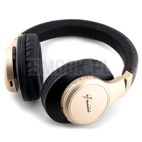 GUESS słuchawki bluetooth nauszne GUBH604GEMK (4G Script) czarne GUESS słuchawki bluetooth nauszne GUBH604GEMK (4G Script) czarne
