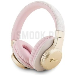 GUESS słuchawki bluetooth nauszne GUBH604GEMP (4G Script) różowe