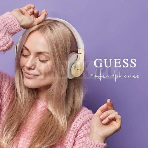 GUESS słuchawki bluetooth nauszne GUBH604GEMP (4G Script) różowe GUESS słuchawki bluetooth nauszne GUBH604GEMP (4G Script) różowe