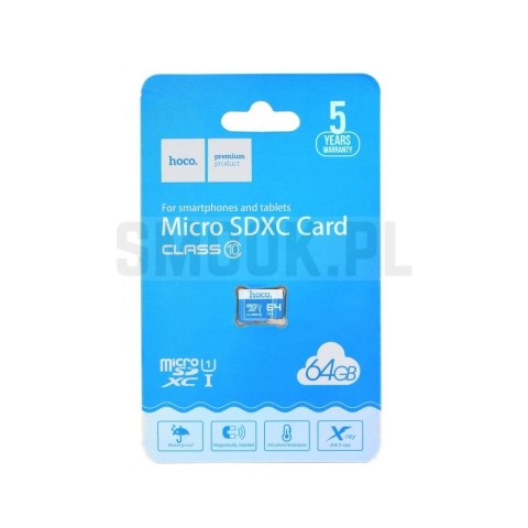 HOCO karta pamięci microSD 64GB class 10 HOCO karta pamięci microSD 64GB class 10