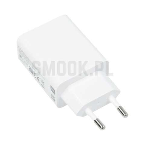 XIAOMI oryginalna ładowarka sieciowa USB A QC3.0 3A 33W MDY-11-EZ biała bulk XIAOMI oryginalna ładowarka sieciowa USB A QC3.0 3A 33W MDY-11-EZ biała bulk