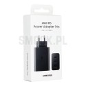 SAMSUNG oryginalna ładowarka sieciowa USB A + 2 x Typ C PD 3A 65W EP-T6530NBEGEU czarna blister