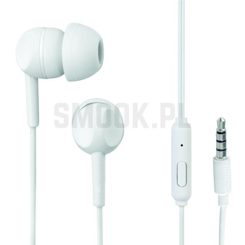 THOMSON słuchawki przewodowe Jack 3,5 mm z mikrofonem EAR3005W białe THOMSON słuchawki przewodowe Jack 3,5 mm z mikrofonem EAR3005W białe