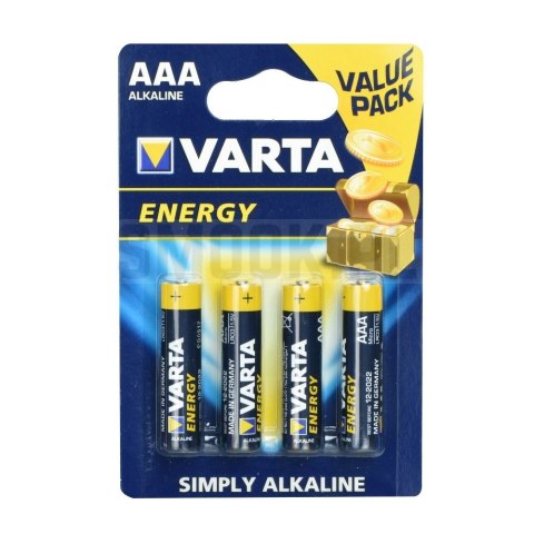 VARTA bateria alkaliczna R3 (AAA) Energy 4 szt VARTA bateria alkaliczna R3 (AAA) Energy 4 szt