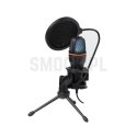 ART mikrofon pojemnościowy z membraną stojący podświetlany tripod AC-02 czarny