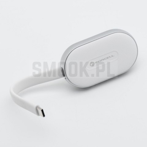 FORCELL F-ENERGY Mini Power Watch powerbank 1A 2,5W 1200 mAh biały FORCELL F-ENERGY Mini Power Watch powerbank 1A 2,5W 1200 mAh biały