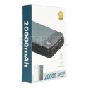 PURIDEA powerbank 20000 mAh PD QC3.0 3A 20W Q7 czarny