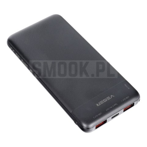 VEGER powerbank 10000 mAh PD QC3.0 2A 20W A11S (W1133S) czarny. VEGER powerbank 10000 mAh PD QC3.0 2A 20W A11S (W1133S) czarny.