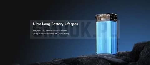 VEGER powerbank 50000 mAh PD QC3.0 5A 22,5W Tank Lite (W5001) czarny VEGER powerbank 50000 mAh PD QC3.0 5A 22,5W Tank Lite (W5001) czarny