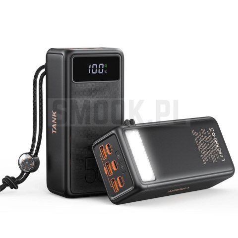 VEGER powerbank 56000 mAh PD QC3.0 5A 130W Tank Boost (W5001C) czarny VEGER powerbank 56000 mAh PD QC3.0 5A 130W Tank Boost (W5001C) czarny