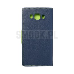 Kabura FANCY Book do SAMSUNG J5 2016 granatowo limonkowy
